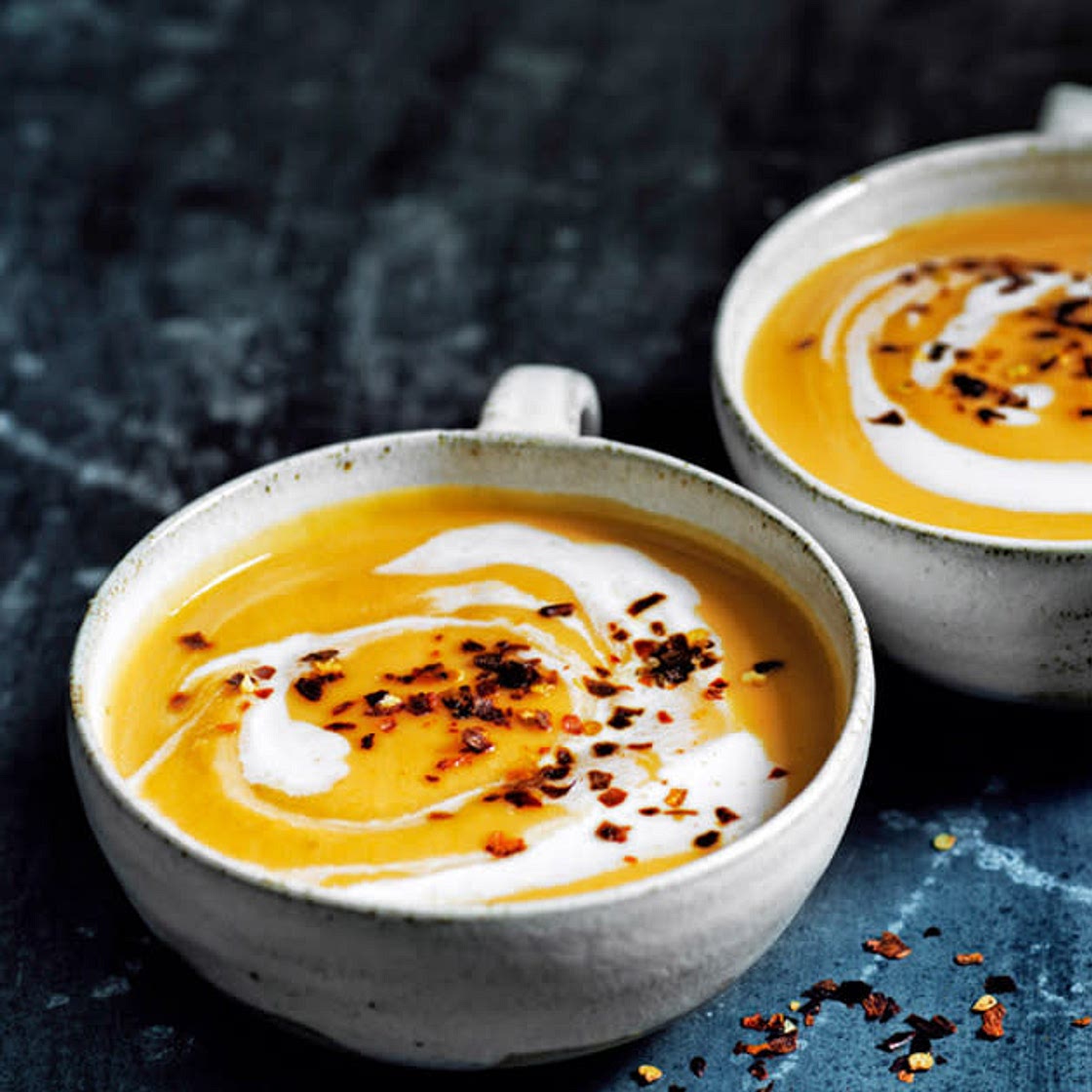 Roasted Sweet Potato And Coconut Soup