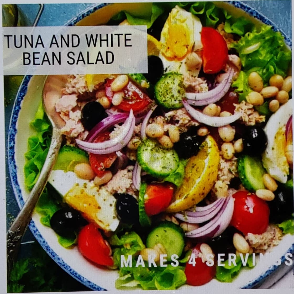Tuna and white bean salad