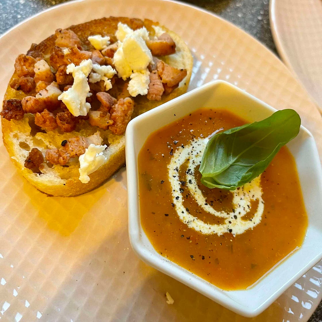 Roasted pepper and Tomato soup 