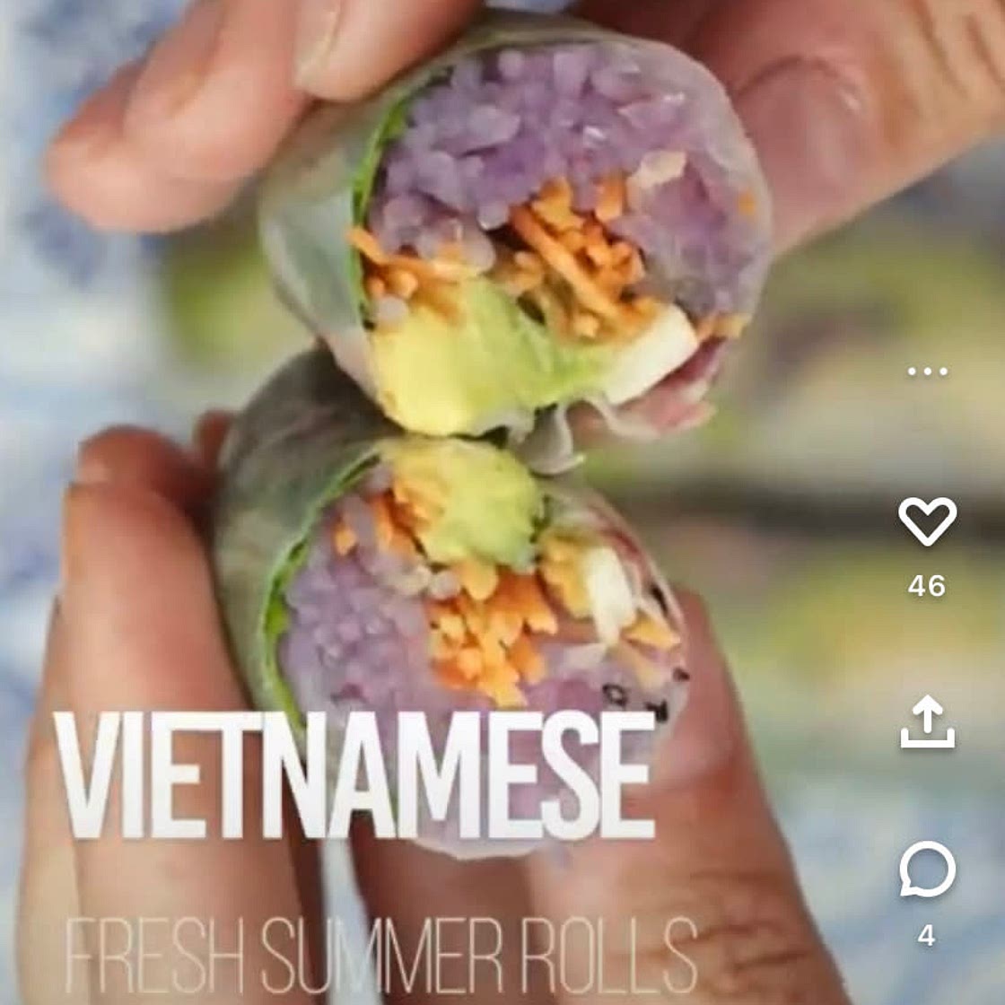 Vietnamese VEGAN spring rolls w/ spicy peanut dip