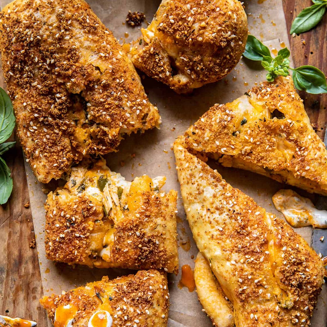 Cheesy Buffalo Chicken Strombolis
