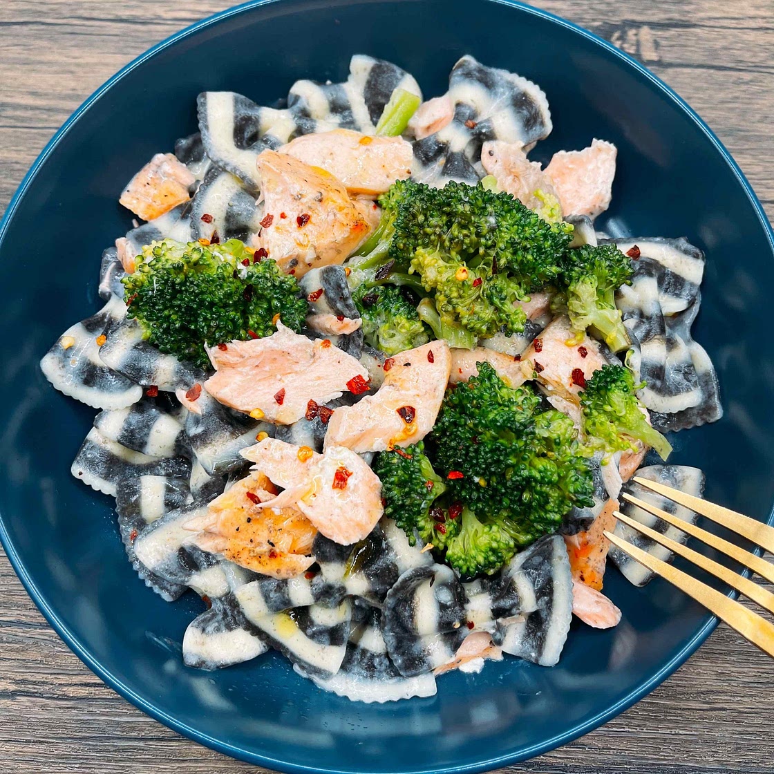 Salmon Broccoli Pasta