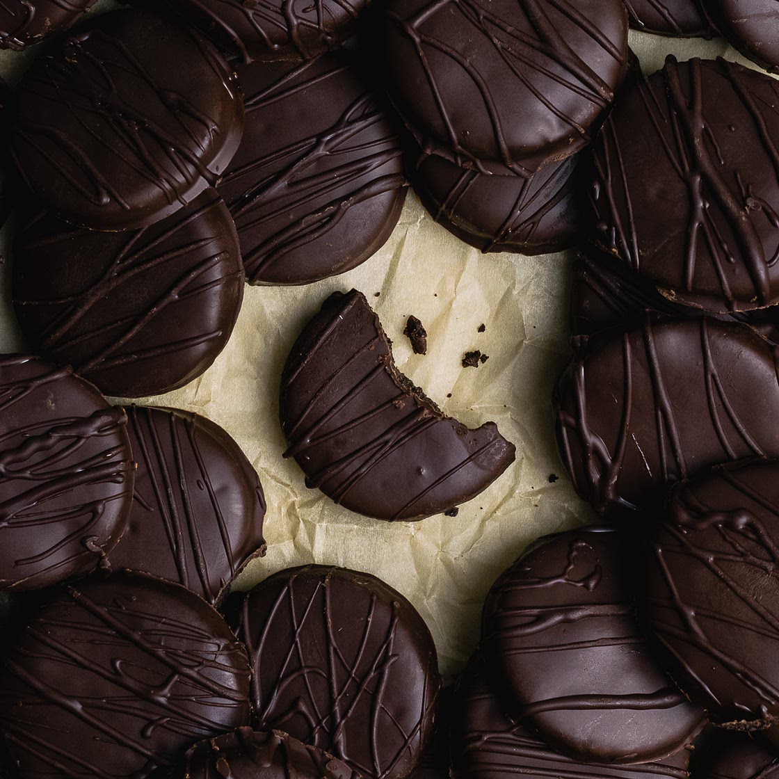 Gluten Free Vegan Thin Mint Cookies