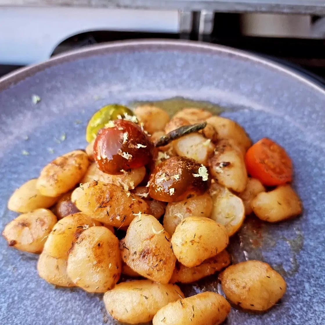 Burnt butter anchovy pasta