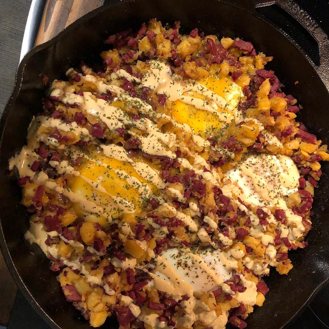 Corned Beef Hash Breakfast Skillet - Paleo, Low Carb