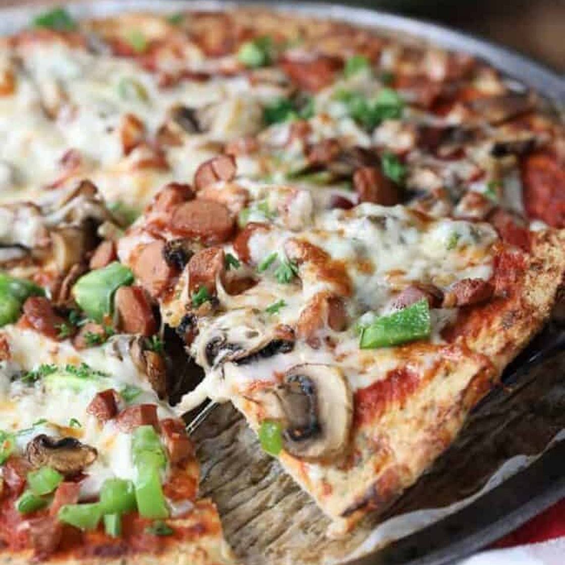 Keto Cauliflower Pizza Crust