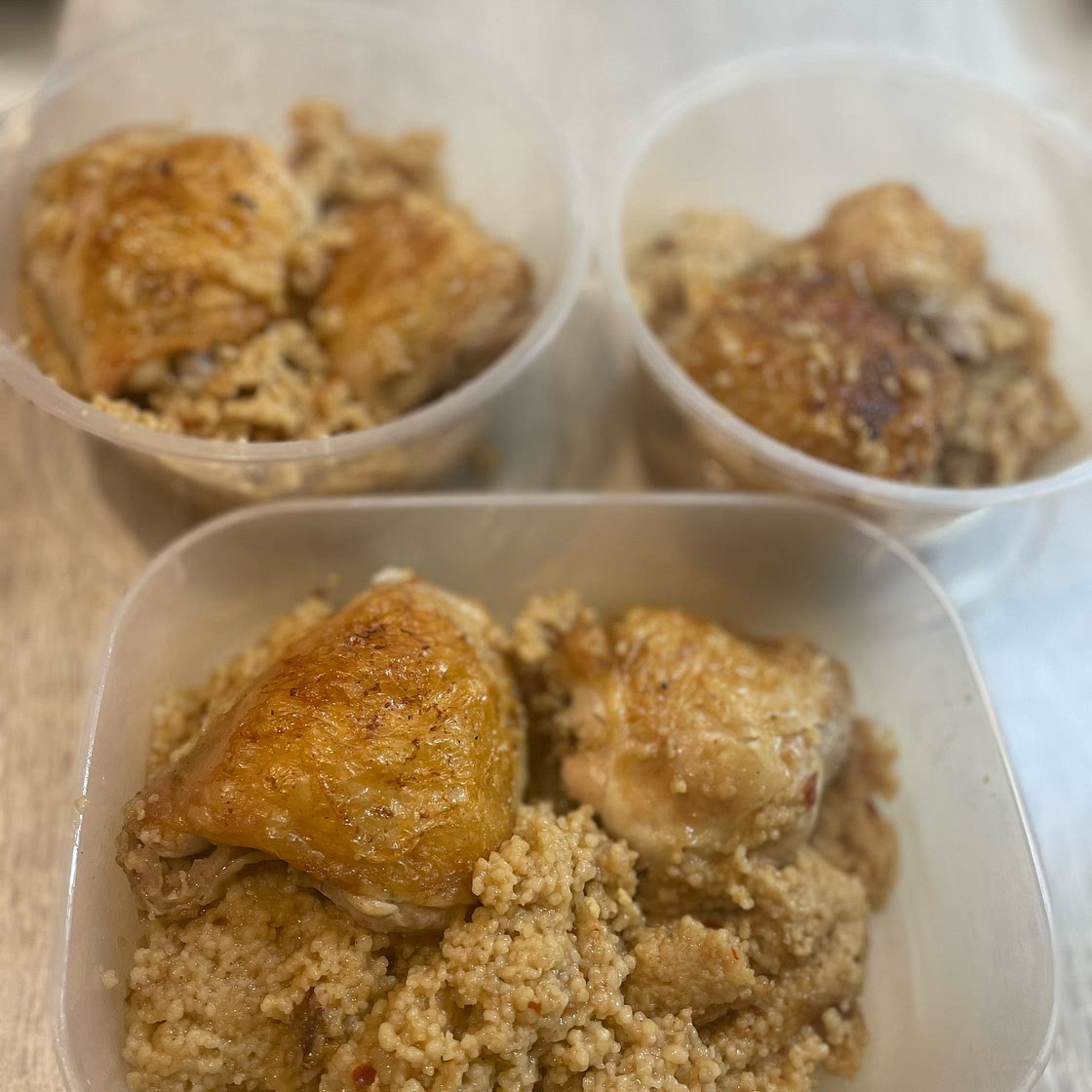 Chicken Thighs With Hoisin Rice