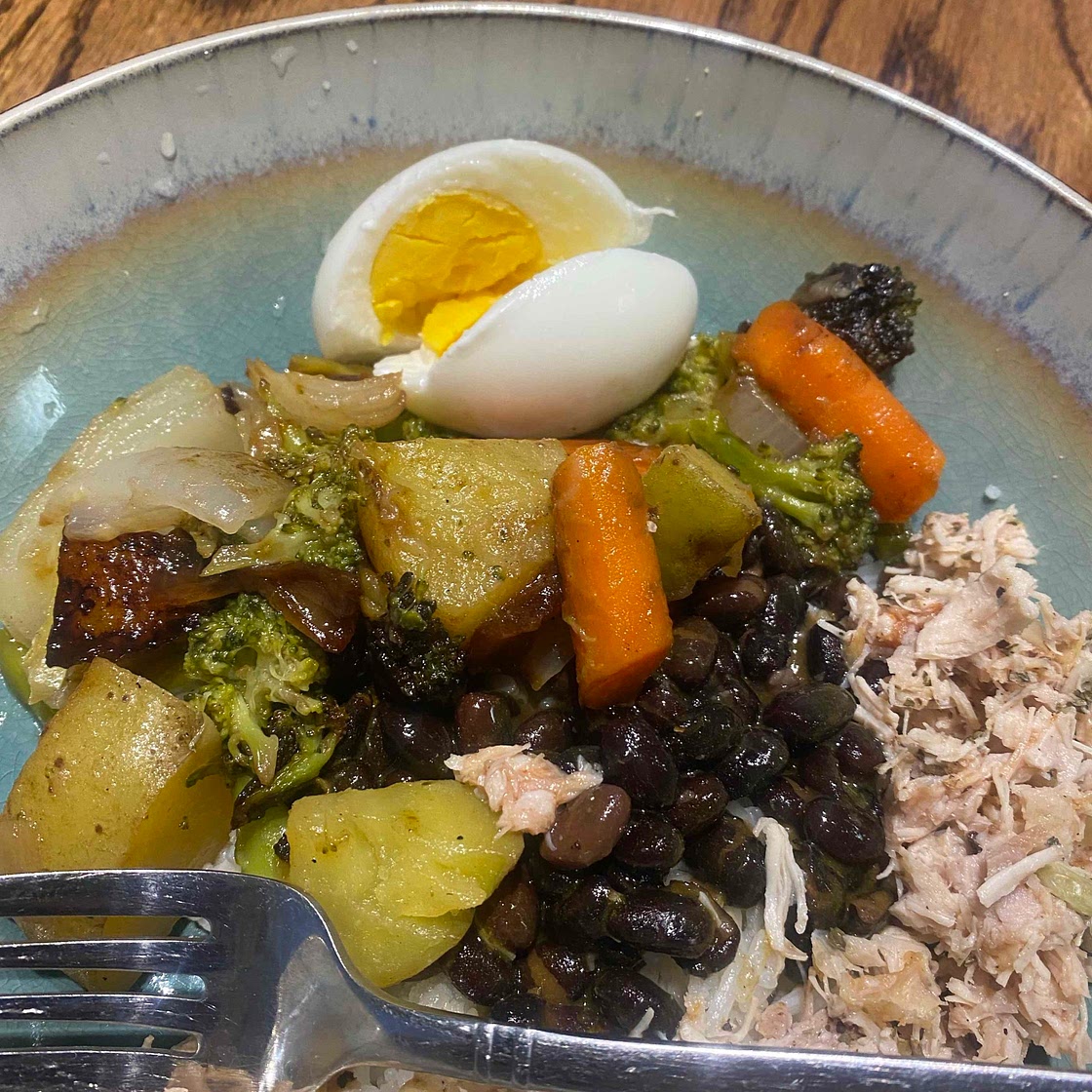 Karen’s Quick Grain bowl - a take on Cava grain bowls 
