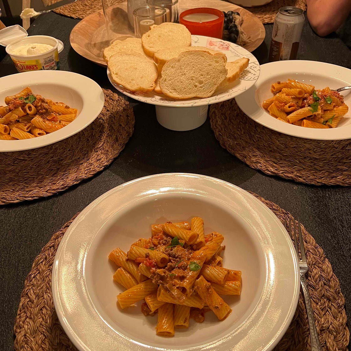 Freaky good rigatoni 