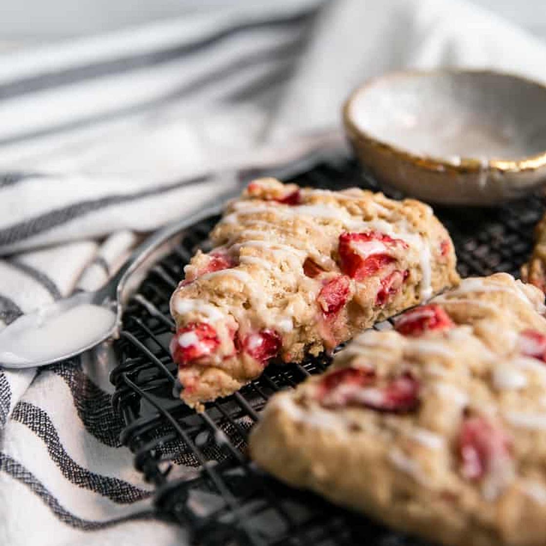 The BEST Strawberry Scones