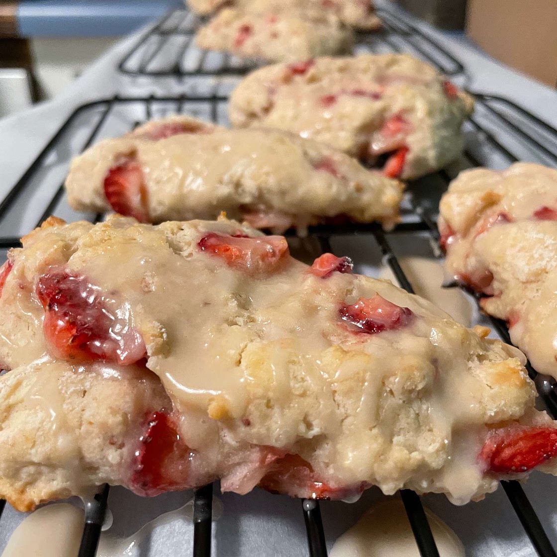 The BEST Strawberry Scones