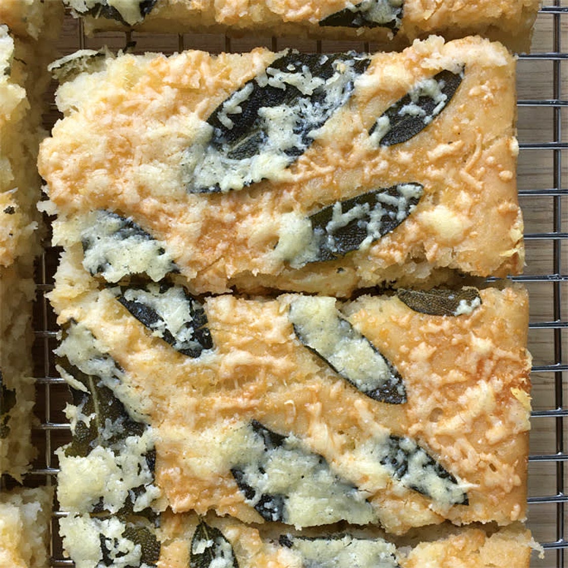 Gluten-Free Parmesan Sage Focaccia