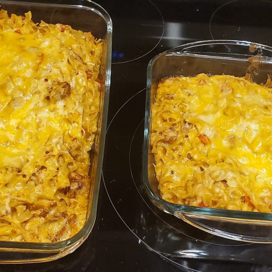 Chicken Fajita Noodle Casserole