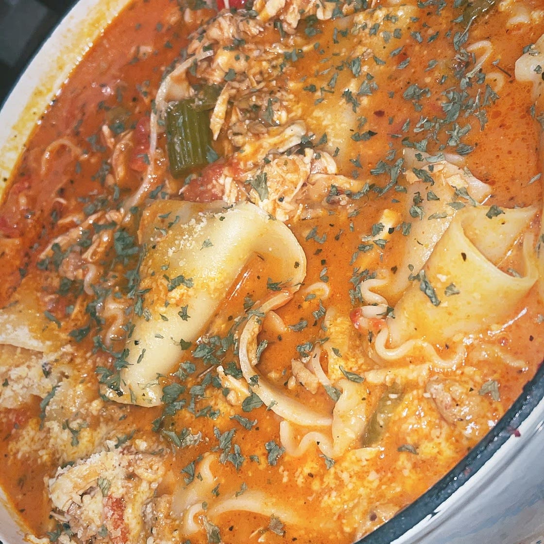 Spicy Lasagna Soup