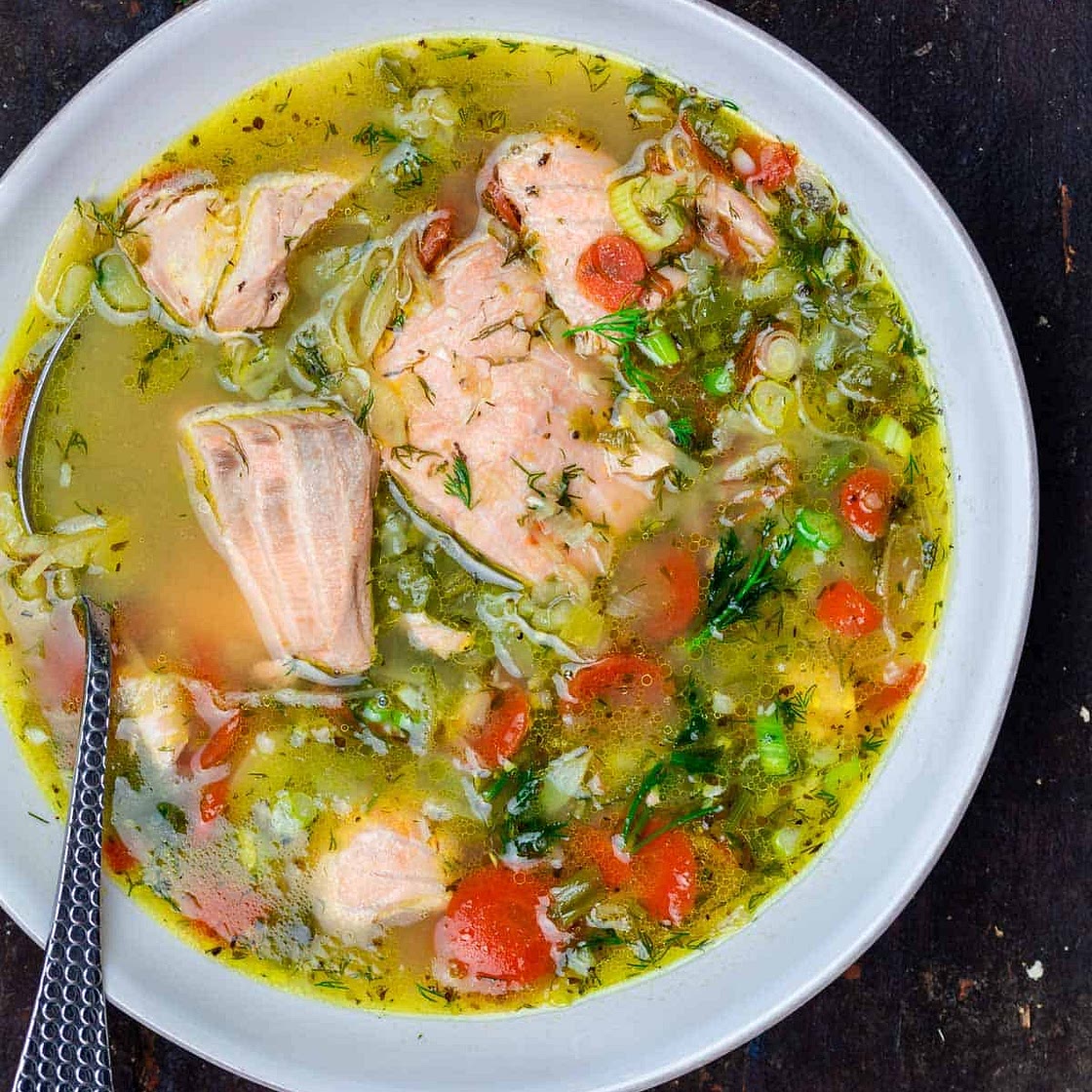 Easy Salmon Soup