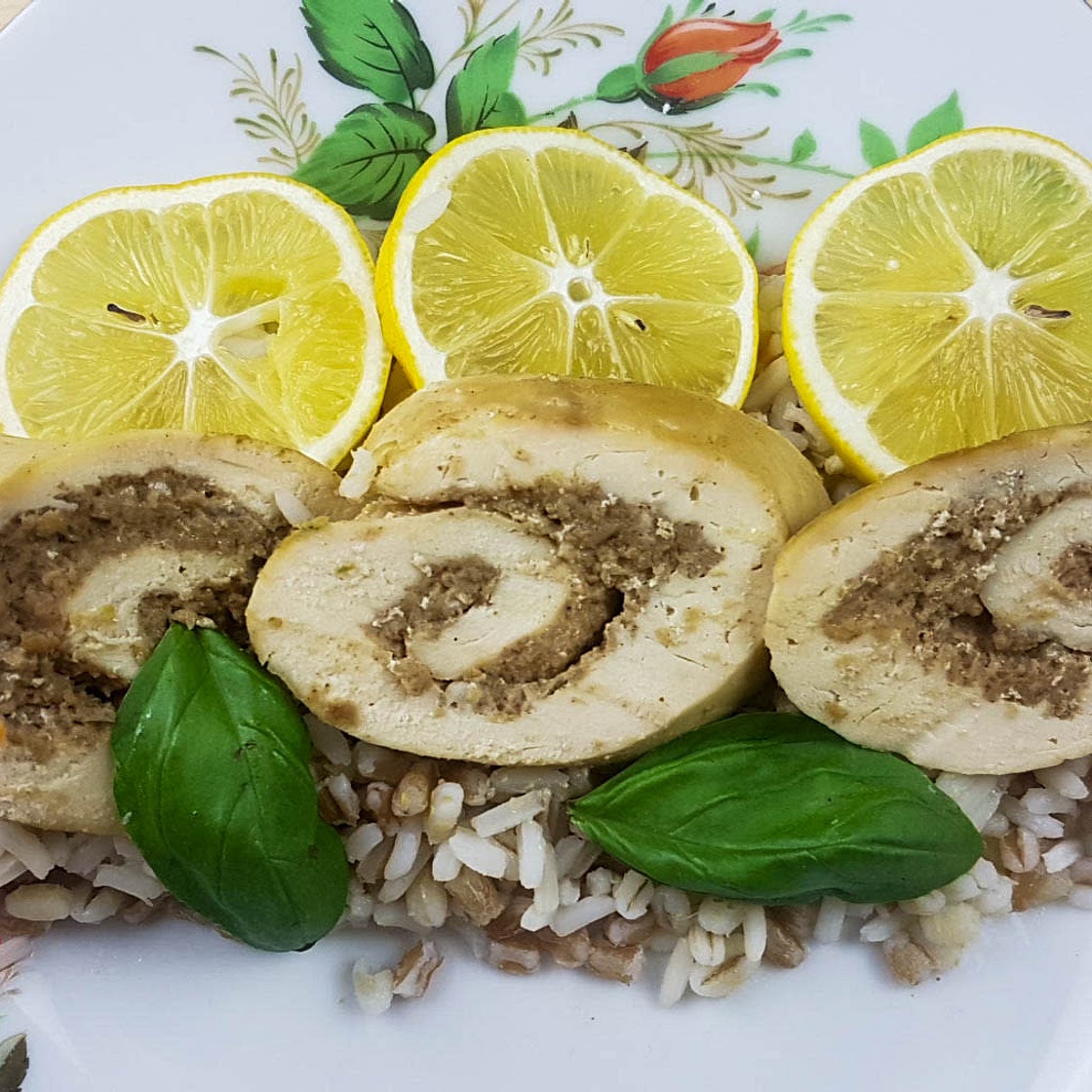 Chicken breast with peanut butter