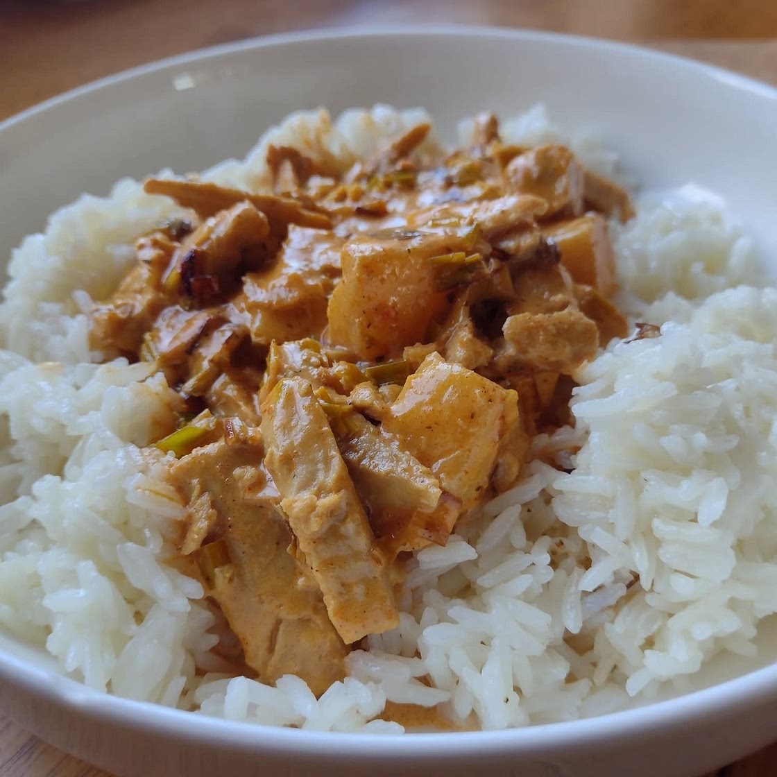 Easy Quorn curry