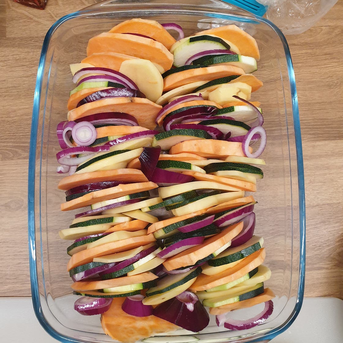 Rainbow Gratin