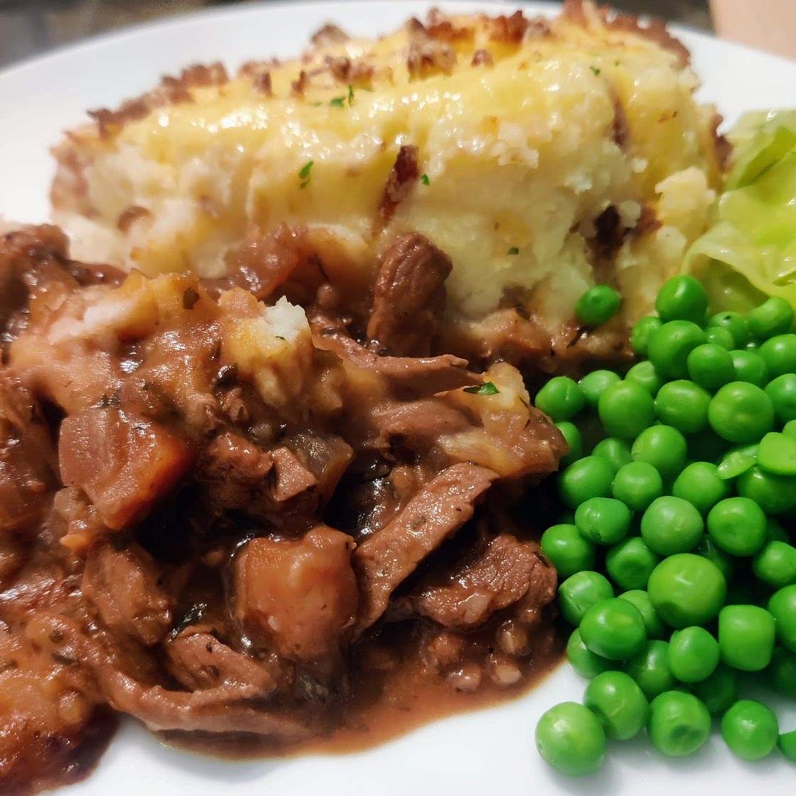 Leftover lamb shepherd’s pie