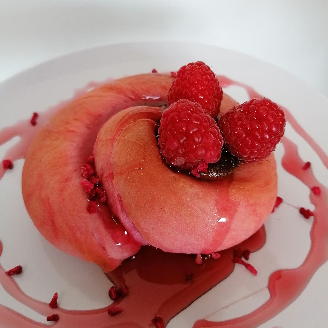 Raspberry pastry 👌😜!