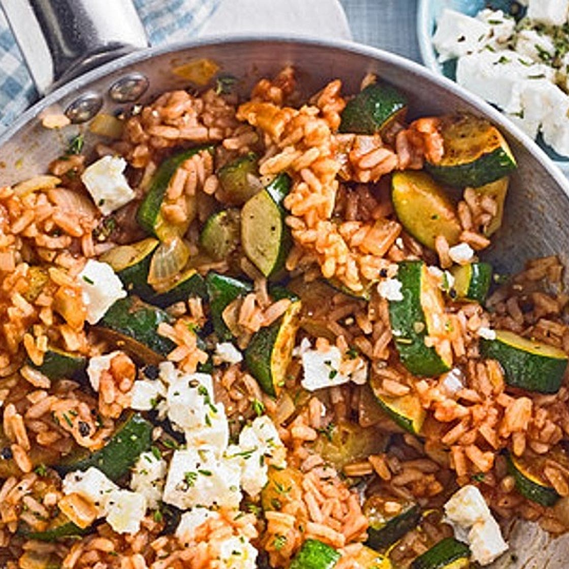Mediterrane Zucchini-Pfanne