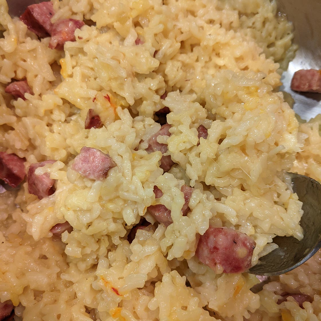 Instant Pot Chorizo Risotto - A Crazy Family