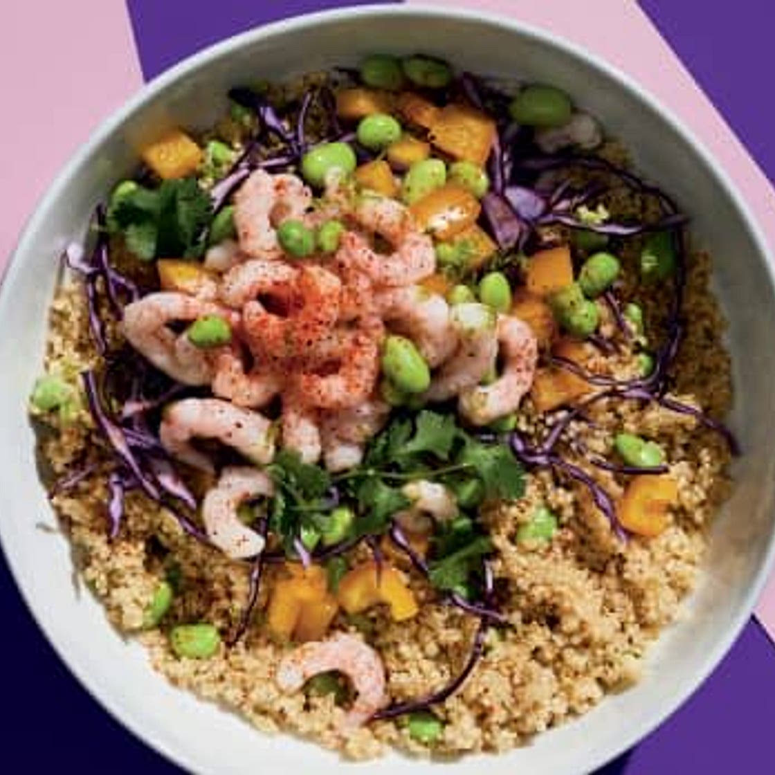 Salade de crevettes - quinoa