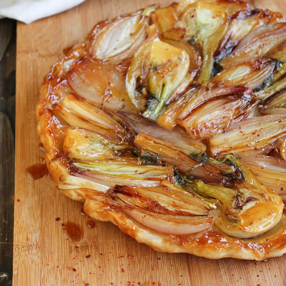 Tarte tatin fenouil - oignons rouges