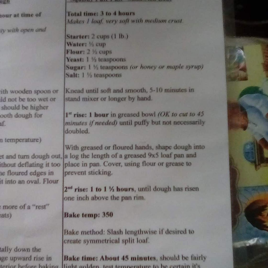 Discard sandwich bread recipe