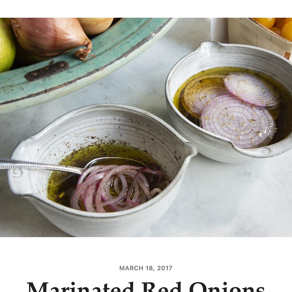 Marinated Red Onions MAGIC ELIXIRS (TM)
