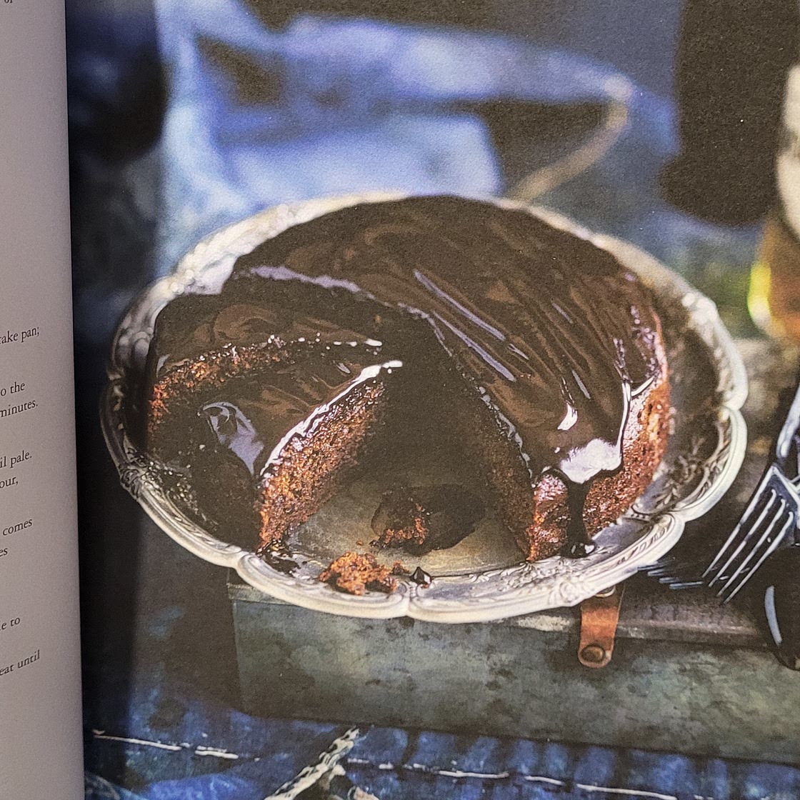 Espresso Date Cake with Chocolate Glaze