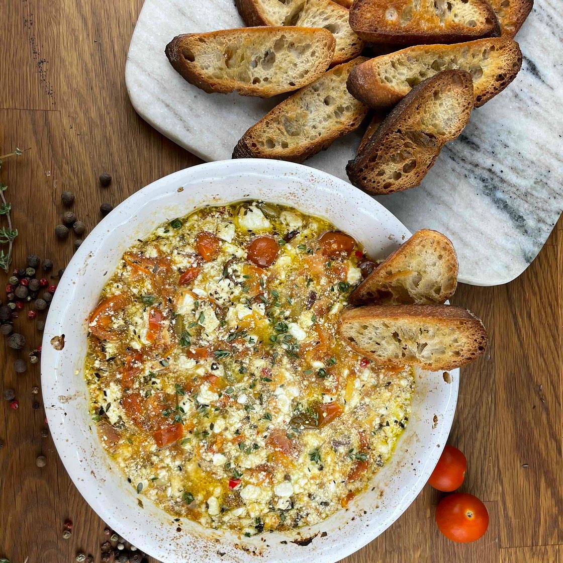 Tomato Goat cheese dip
