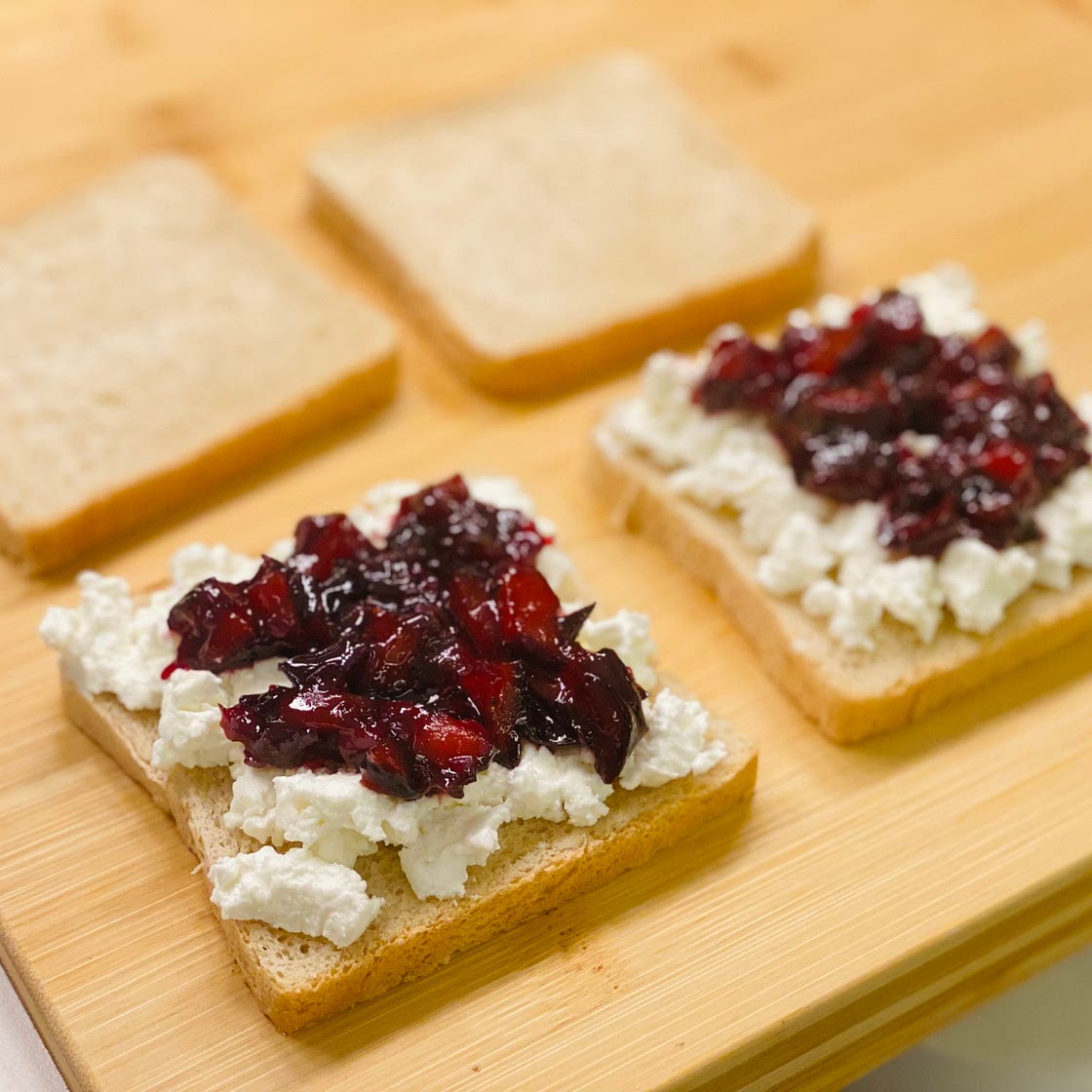 Grilled Goat Cheese & Plum Sandwich with Caleslaw