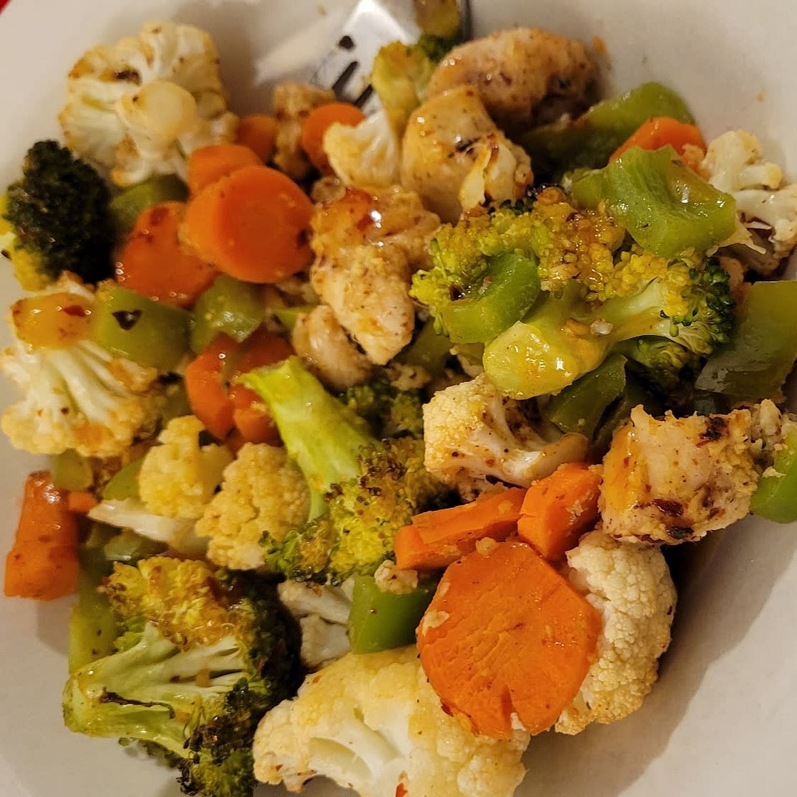 Sweet Chili Roasted Chicken and Vegetables