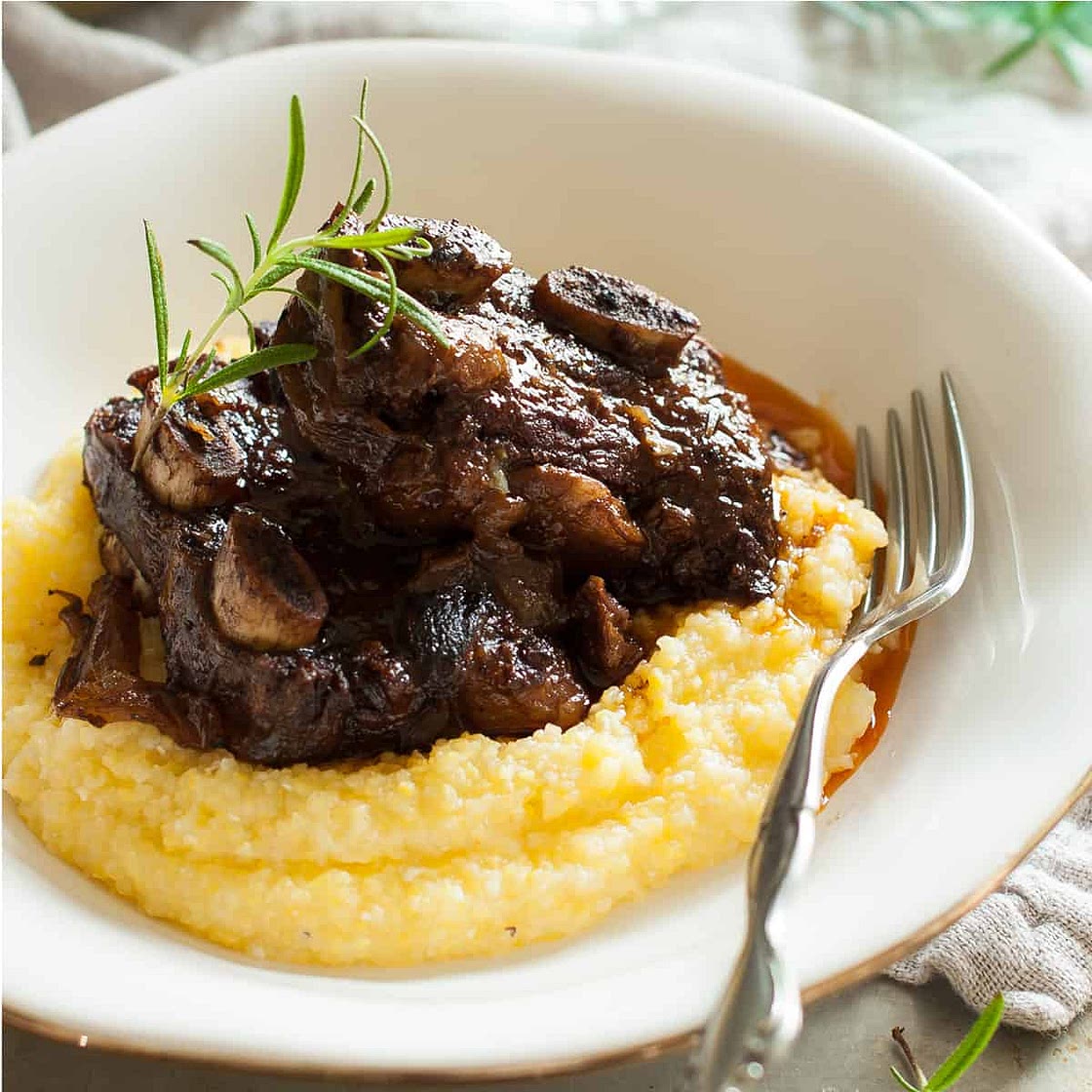Paleo braised Short Ribs Recipe with Garlic and Rosemary