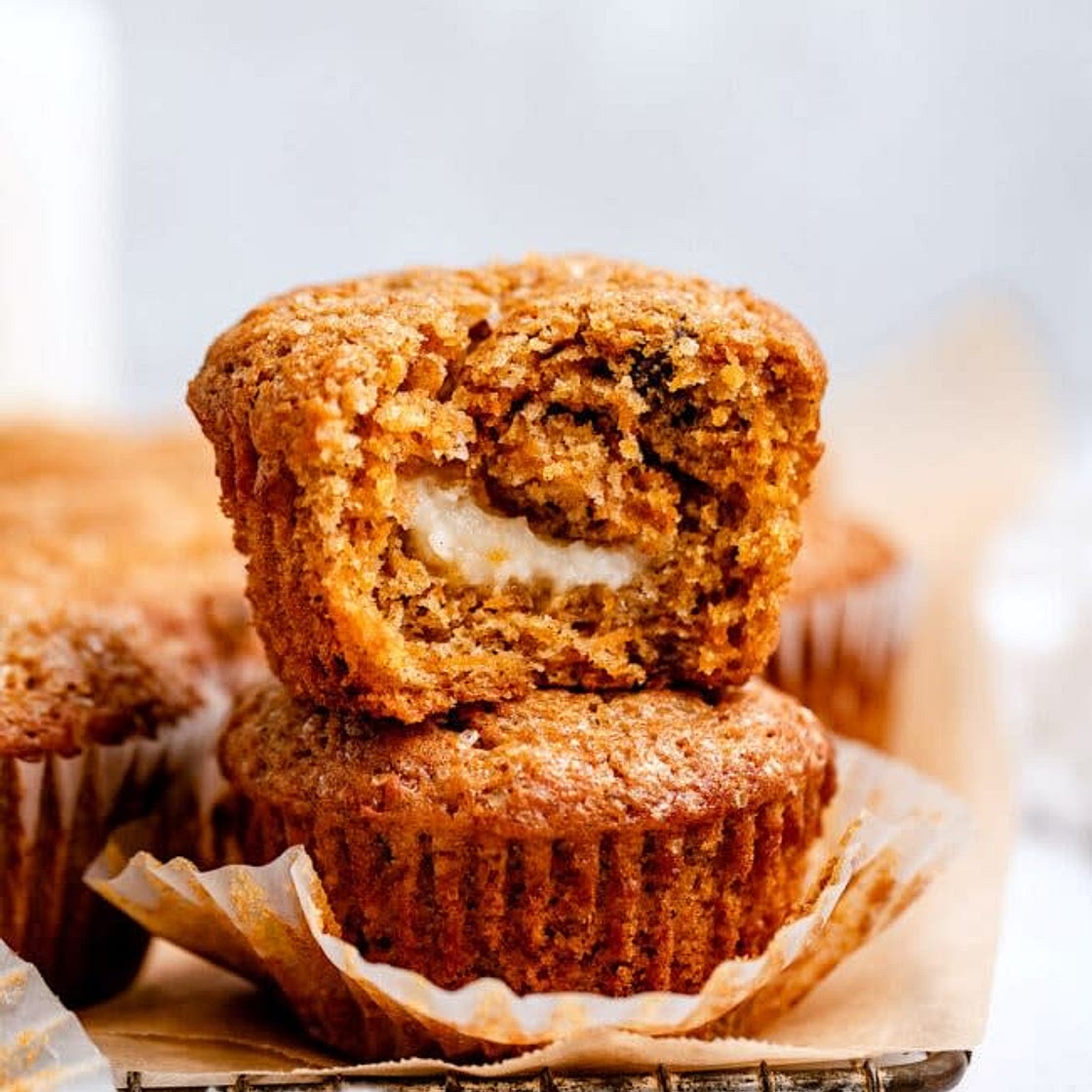My fluffy carrot cake muffins, with a cream cheese center 🥕🐇🐰🧁



(MY personal recipe.. image from two peas and their pod)
