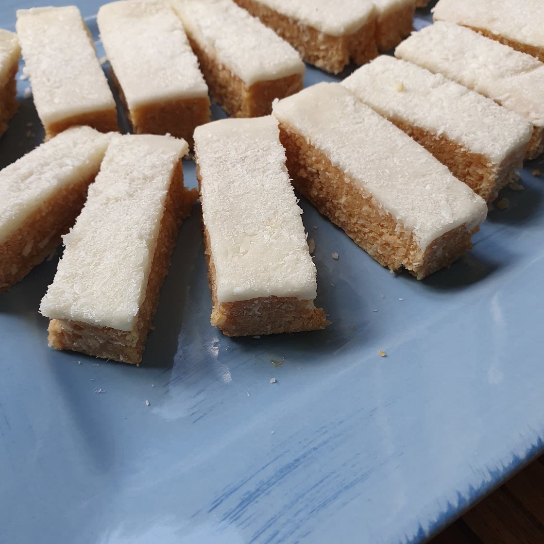 LEMON COCONUT SLICE