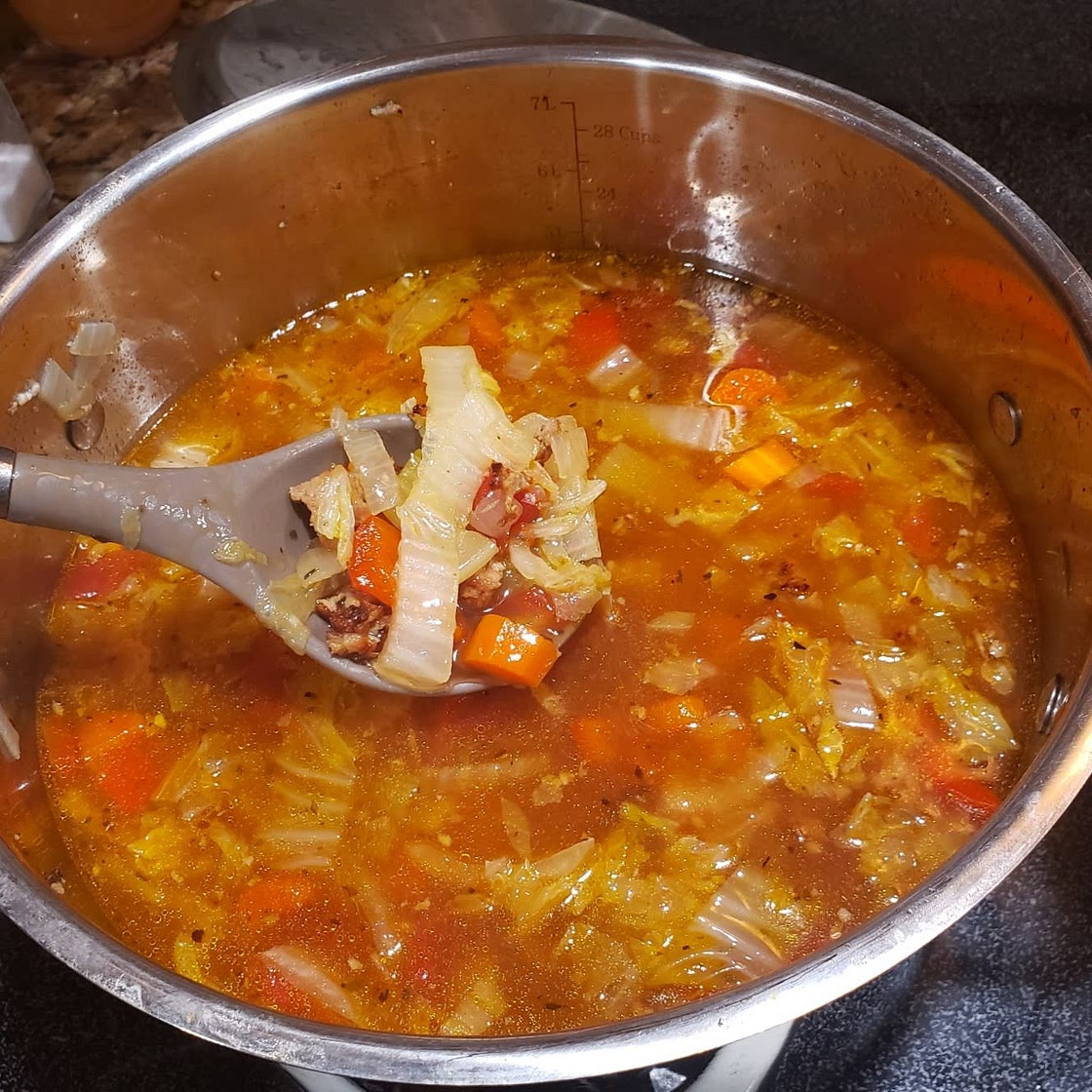 Brats and Cabbage Soup