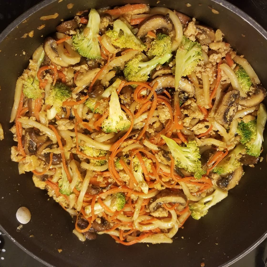 Stir Fry Noodles with Tofu and Broccoli