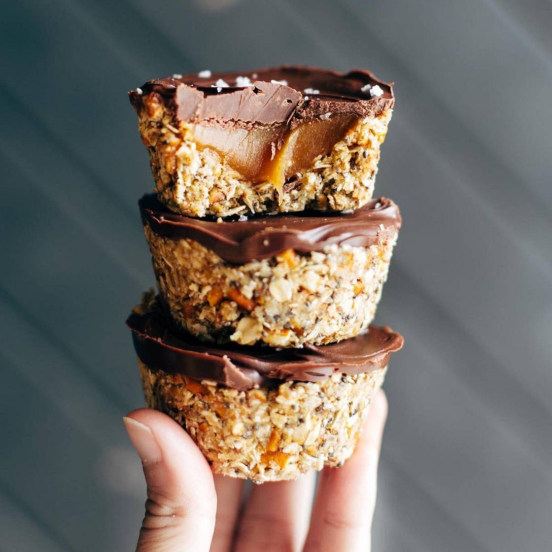 No-Bake Salted Caramel Cups