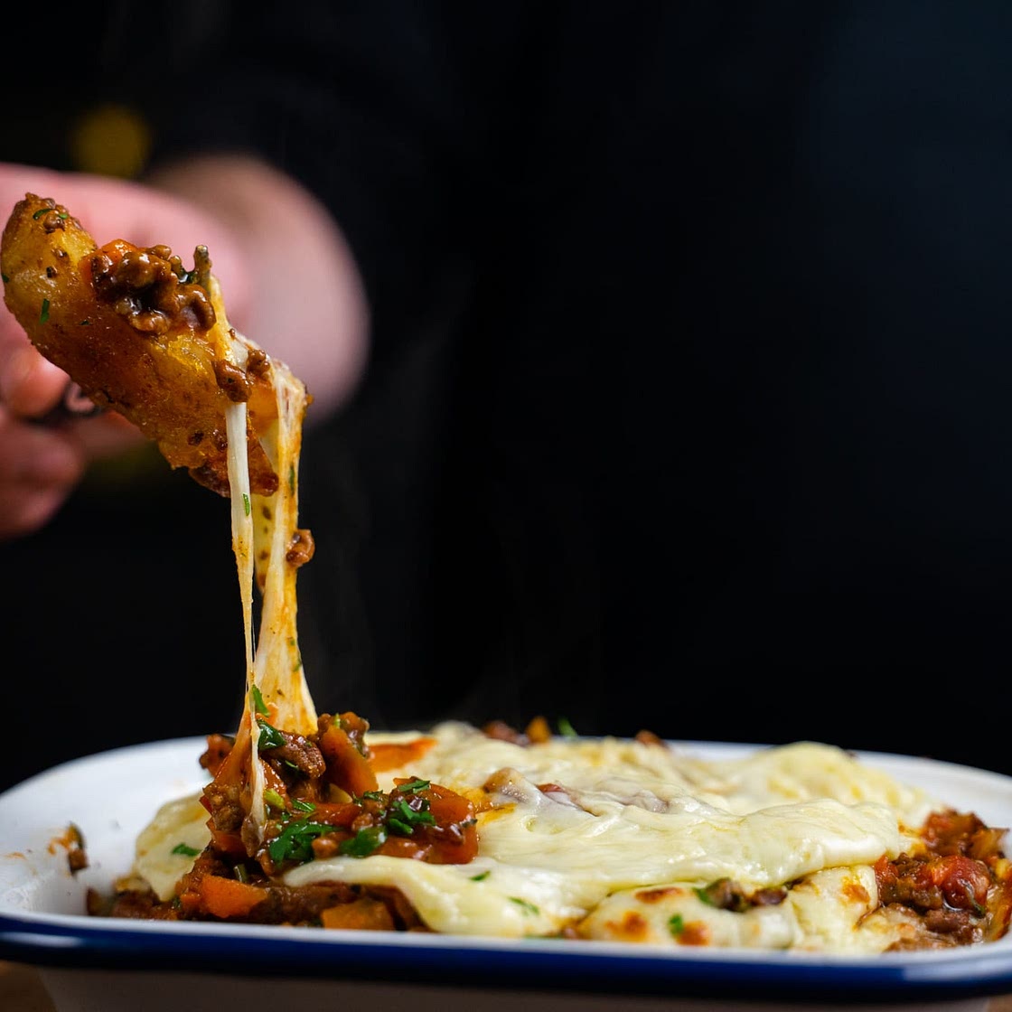 Bolognese Loaded Salt & Vinegar Wedges by Pureety