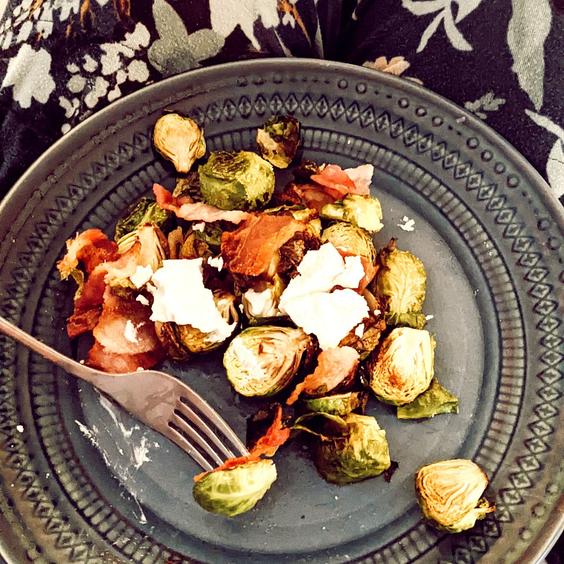 Roasted Brussel Sprouts and Bacon