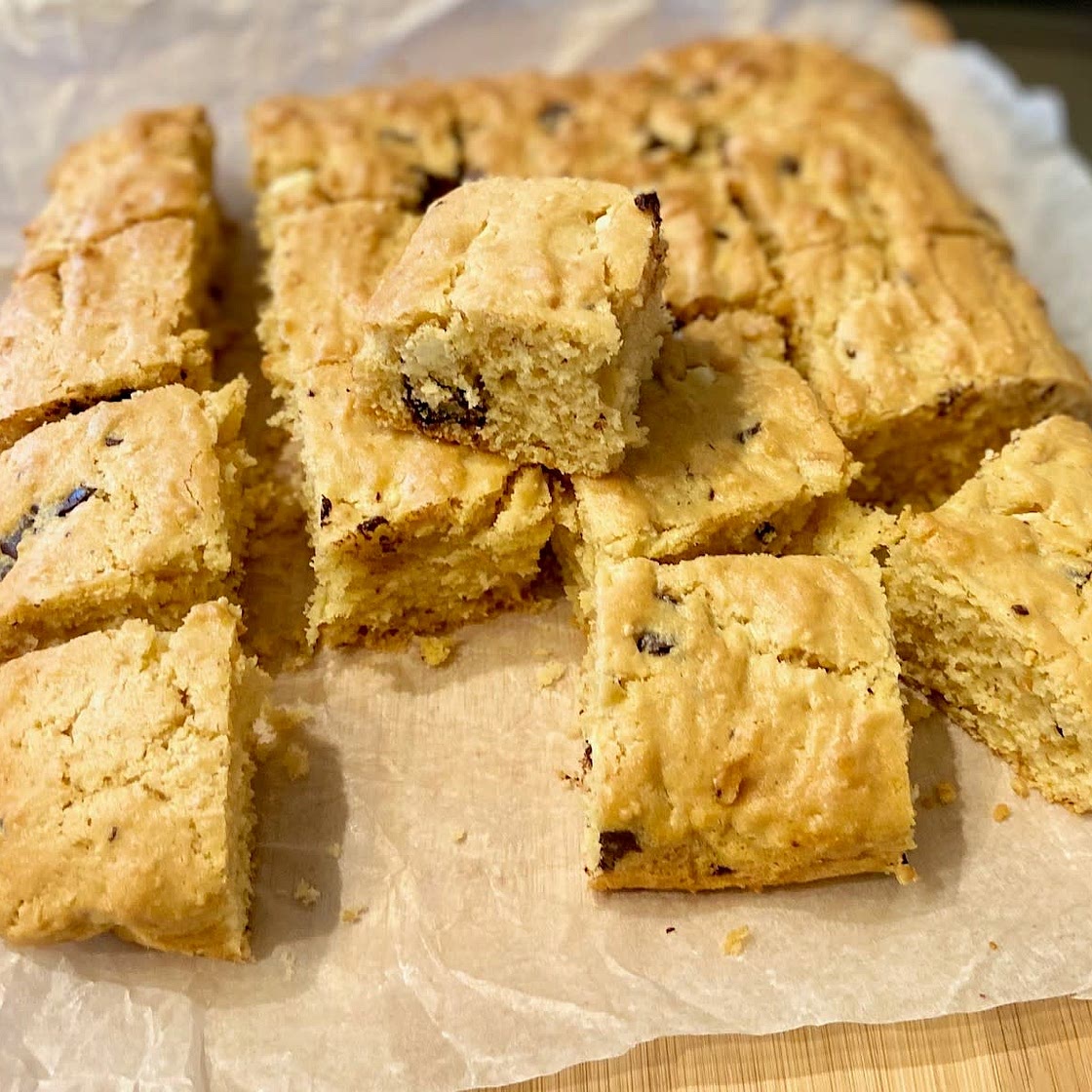 Peanut Butter Tray Squares