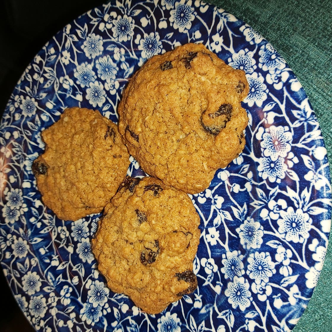Soft and Chewy Oatmeal Raisin Cookies