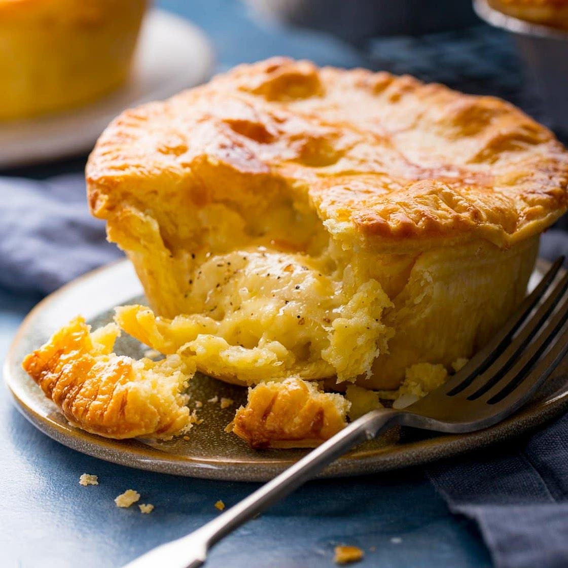 Individual Cheese and Onion Pies