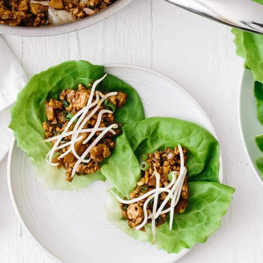 Asian Chicken Lettuce Wraps (gluten-free, paleo)