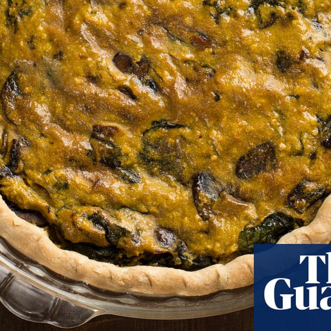 No butter, no eggs, no issue: vegan mushroom, spinach and shallot quiche from scratch – recipe