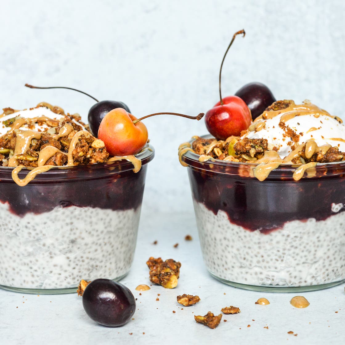 Fertility-Boosting Cherry Chia Pudding Parfait
