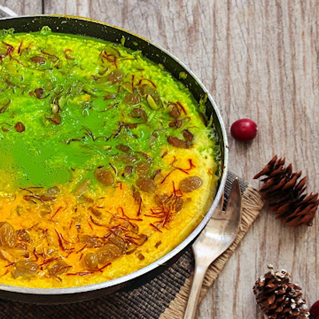 Tricolour Bread and Egg Pudding