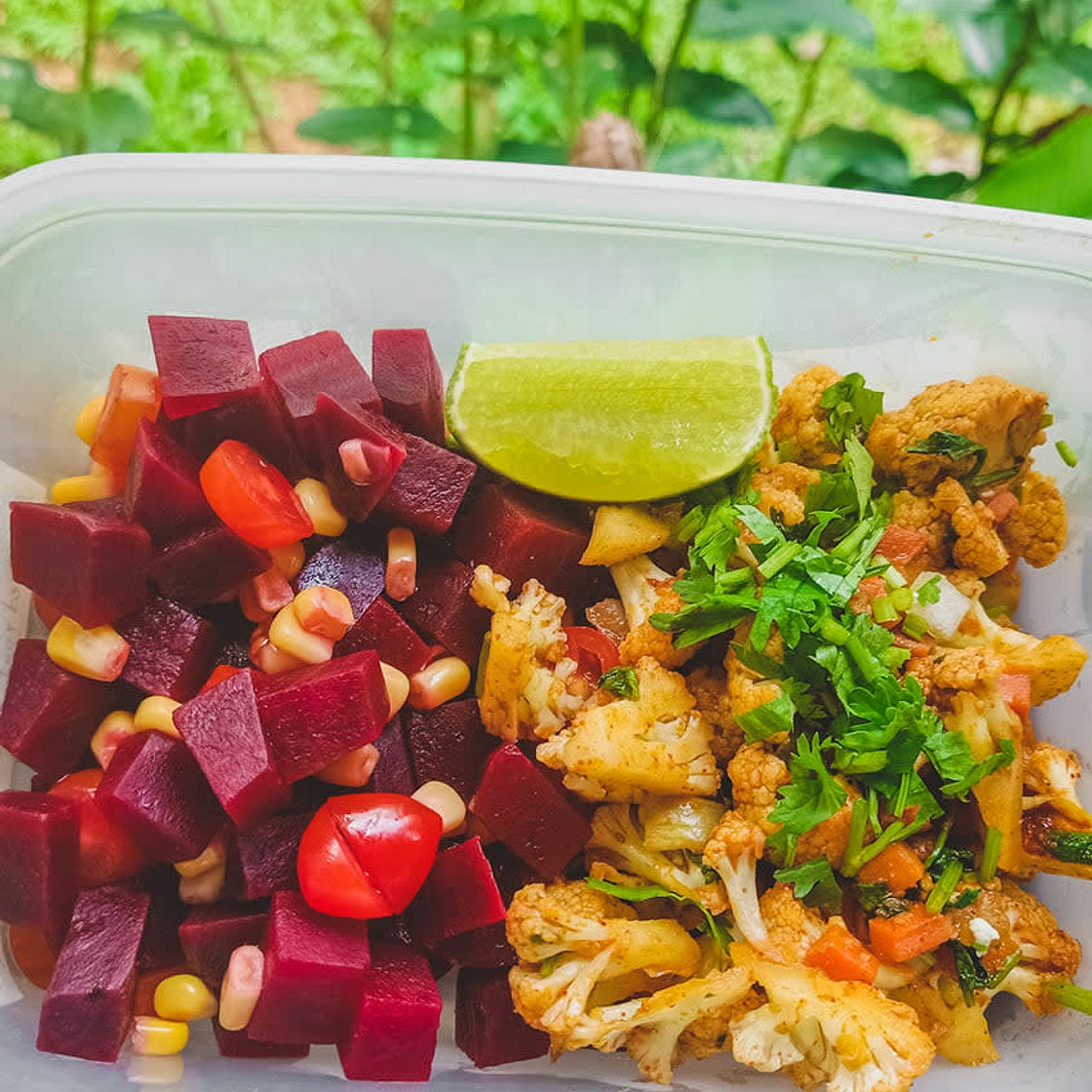 Beetroot & Cauliflower Tacos with Tahini Cashew Pesto Sauce